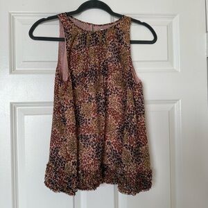 NWT Joie Crissy Tulip Top Silk Floral Blouse Sleeveless Size XS